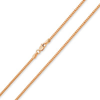 Load image into Gallery viewer, Solid 14k Yellow Gold, White Gold, Rose Gold 1.2mm Square Franco Chain Necklace with Lobster Claw Clasp
