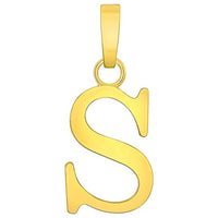 Load image into Gallery viewer, Solid 14k Yellow Gold Mini Uppercase Initial Block Letter Charm Pendant Necklace
