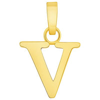 Load image into Gallery viewer, Solid 14k Yellow Gold Mini Uppercase Initial Block Letter Charm Pendant Necklace
