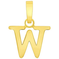 Load image into Gallery viewer, Solid 14k Yellow Gold Mini Uppercase Initial Block Letter Charm Pendant Necklace

