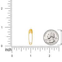 Load image into Gallery viewer, Solid 14k Yellow Gold Small Safety Pin Brooch
