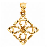 Load image into Gallery viewer, 14k Yellow Gold Witches Knot Pendant - 1 Inch Height
