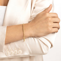 Load image into Gallery viewer, Lobster Lock14K Gold Round Box Chain Bracelet 
