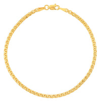 Load image into Gallery viewer, Lobster Lock 14K Gold Round Box Chain Bracelet
