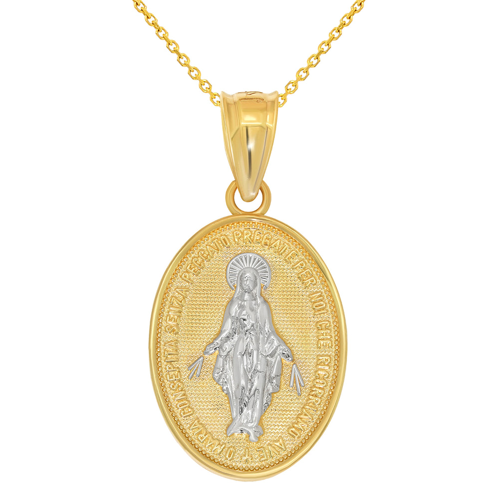 Miraculous Medallion of the Virgin Mary Pendant Necklace