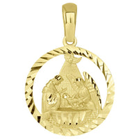 Load image into Gallery viewer, Open Round Holy Spirit Baptism Christening Pendant Necklaces
