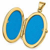 Load image into Gallery viewer, 14k Yellow Gold Large Simple Locket Pendant - Fits 1 Inch Picture
