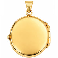 Load image into Gallery viewer, 14k Yellow Gold 1 Inch Round Simple Locket Pendant
