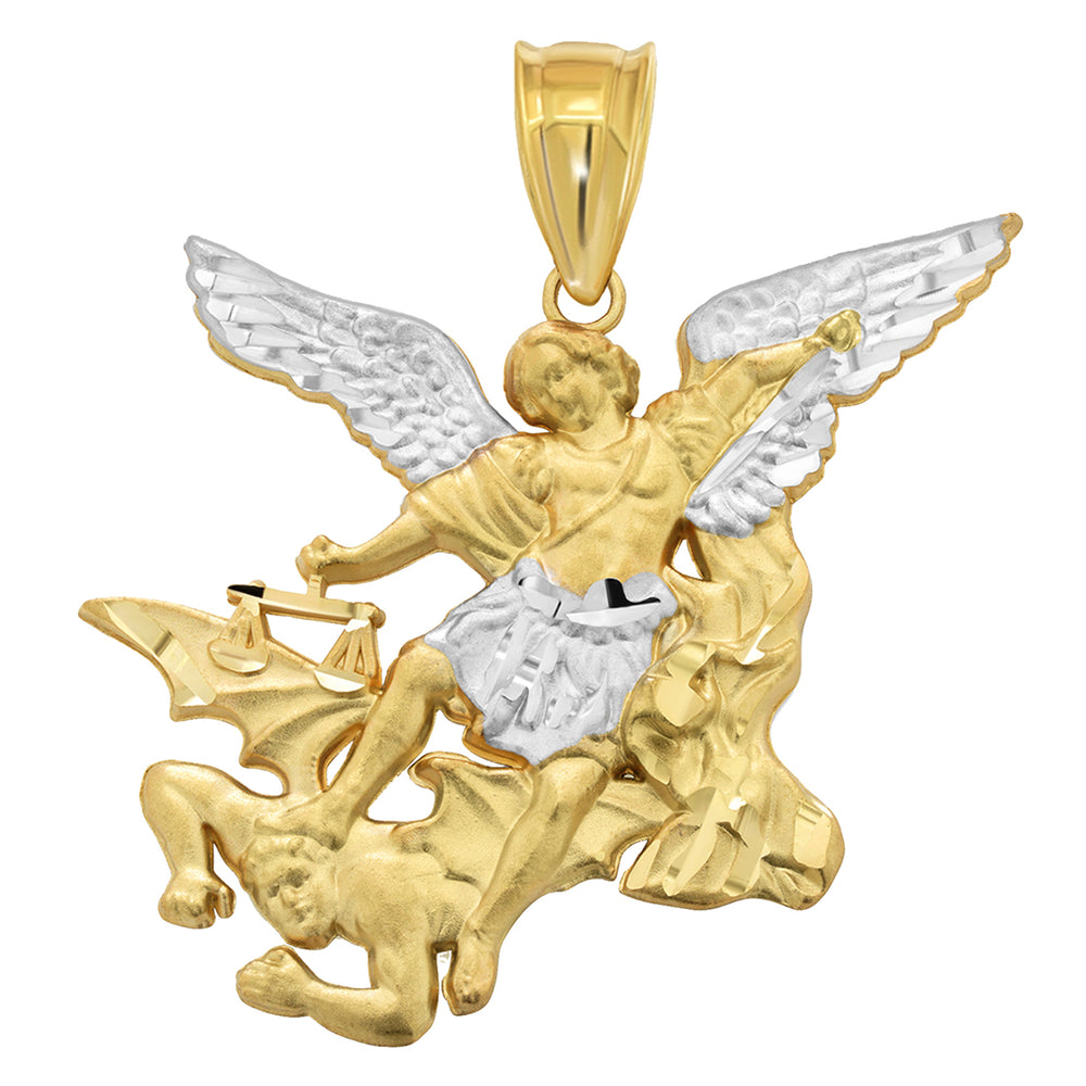 Saint Michael Archangel Defeating Evil Pendant