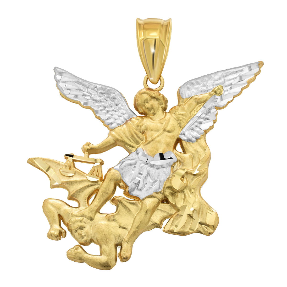 Saint Michael Archangel Defeating Evil Pendant