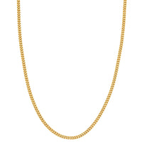 Load image into Gallery viewer, Semi-Solid 14k Yellow Gold Franco Chain Necklace
