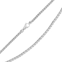 Load image into Gallery viewer, Solid 14k White Gold 3mm Franco Chain Necklace
