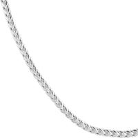 Load image into Gallery viewer, Solid 14k White Gold 3mm Franco Chain Necklace
