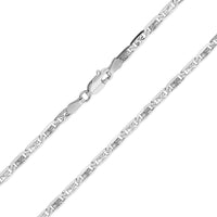 Load image into Gallery viewer, Solid 14k White Gold Valentino Chain Necklace
