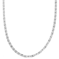 Load image into Gallery viewer, Solid 14k White Gold Valentino Chain Necklace
