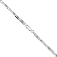 Load image into Gallery viewer, Solid 14k White Gold Valentino Chain Necklace
