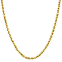 Load image into Gallery viewer, Solid 14k Yellow Gold 4.5mm Rope Chain Necklace

