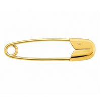 Load image into Gallery viewer, Solid 14k Yellow Gold Small Safety Pin Brooch
