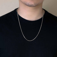 Load image into Gallery viewer, Solid 925 Sterling Silver Franco Chain Necklace

