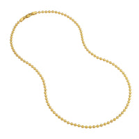 Load image into Gallery viewer, Solid 14K Gold 1.5mm Ball Chain Bead Necklace
