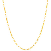 Load image into Gallery viewer, Solid 14K Gold 1mm Long Open Box Chain Necklace
