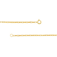 Load image into Gallery viewer, Solid 14K Gold 1mm Long Open Box Chain Necklace
