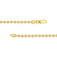 Load image into Gallery viewer, Solid 14K Gold 3mm Ball Chain Bead Necklace
