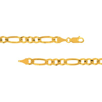 Load image into Gallery viewer, Solid 14K Gold 4.5mm Figaro Link Chain Necklace
