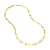 Load image into Gallery viewer, Solid 14K Gold 4.5mm Figaro Link Chain Necklace
