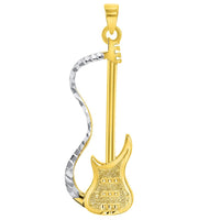 Load image into Gallery viewer, Solid 14k Gold Electric Guitar Pendant Necklace
