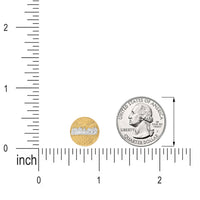 Load image into Gallery viewer, Solid 14k Gold Round Last Supper Stud Earrings
