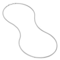 Load image into Gallery viewer, Solid 14k White Gold 1.5mm Box Chain Necklace
