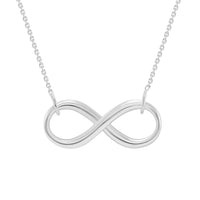 Load image into Gallery viewer, Solid 14k White Gold 2.5mm Infinity Necklace 
