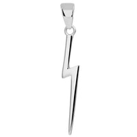 Load image into Gallery viewer, Solid 14k White Gold Lightning Bolt Pendant
