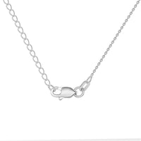 Load image into Gallery viewer, Solid 14k White Gold Small Open Heart Necklace
