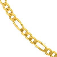Load image into Gallery viewer, Solid 14k Yellow Gold 8mm Figaro Chain Necklace
