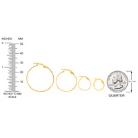 Load image into Gallery viewer, 14k Yellow Gold Dainty Twisted Hoop Earrings with Latch Back- 4 Sizes

