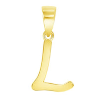 Load image into Gallery viewer, 14k Gold Initial Script A Letter Charm Pendant | Jewelry America
