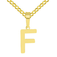 Load image into Gallery viewer,  14k Gold Mini Uppercase Initial Letter Pendant | Jewelry America
