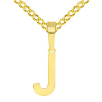 Load image into Gallery viewer,  14k Gold Mini Uppercase Initial Letter Pendant | Jewelry America

