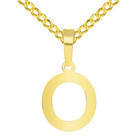 Load image into Gallery viewer,  14k Gold Mini Uppercase Initial Letter Pendant | Jewelry America
