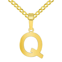 Load image into Gallery viewer,  14k Gold Mini Uppercase Initial Letter Pendant | Jewelry America
