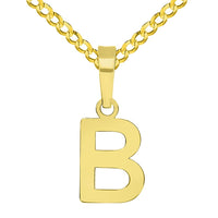 Load image into Gallery viewer,  14k Gold Mini Uppercase Initial Letter Pendant | Jewelry America
