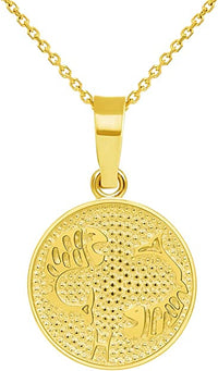 Load image into Gallery viewer, 14k Gold Round Zodiac Sign Charm Pendant | Jewelry America
