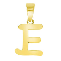 Load image into Gallery viewer, Solid 14k Yellow Gold Mini Uppercase Initial Script Letter Charm Pendant

