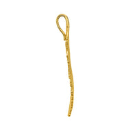 Load image into Gallery viewer, 14k Yellow Gold Polished Feather Charm Pendant
