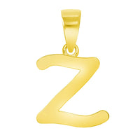 Load image into Gallery viewer, Solid 14k Yellow Gold Mini Uppercase Initial Script Letter Charm Pendant
