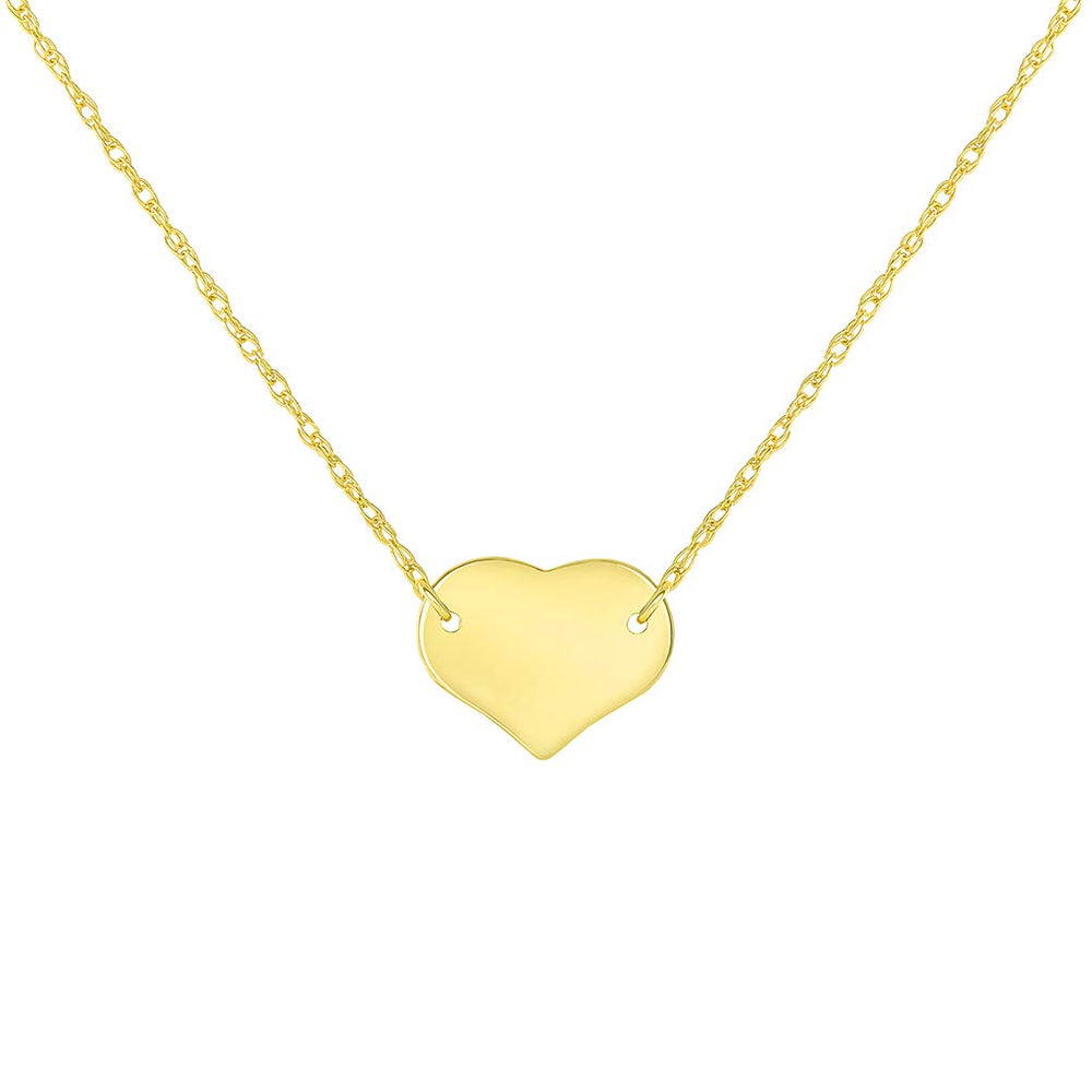 Mini Heart Necklace with Spring Ring Clasp