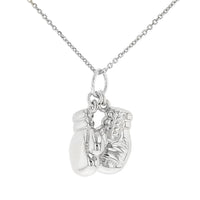 Load image into Gallery viewer, 14k Gold Boxing Gloves Charm Pendant Necklace
