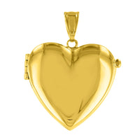 Load image into Gallery viewer, Solid 14K Yellow Gold Heart Shaped Locket Charm Pendant
